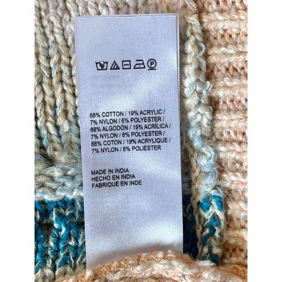 Anthropologie Womens OS Elena Open Front Striped Cardigan Sweater Pastel Colors - Picture 4 of 5